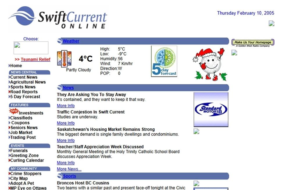 A screen shot of SCO in 2005. (image courtesy of Colin Powers)